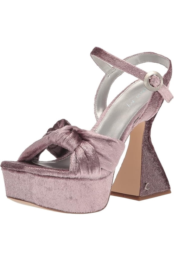 Women's Sandals Platform Audrea, Block Heel Open Toe Mauve