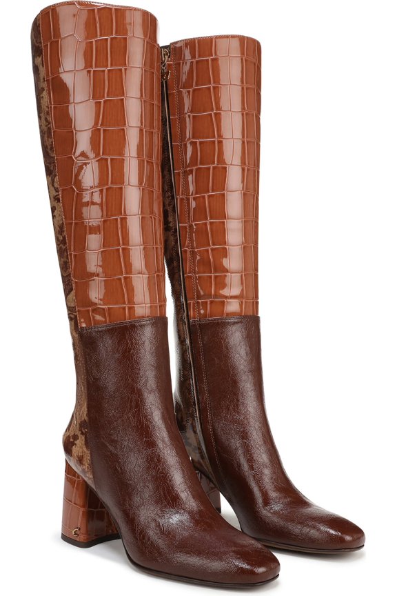 Women's Billie Knee High Boot Rich Cognac Multi Wide Calf 9M