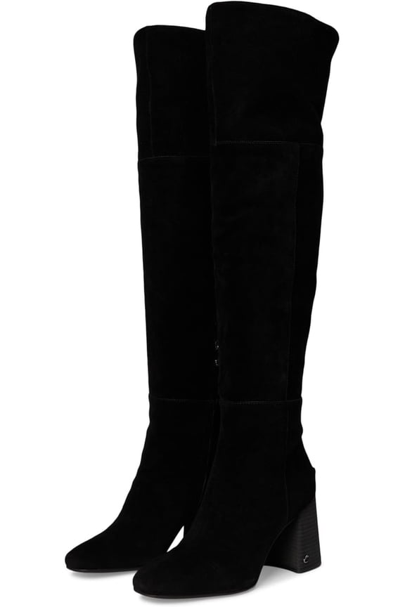 Women's Brigid Over-The-Knee Boot Black Suede Wide Calf 10M