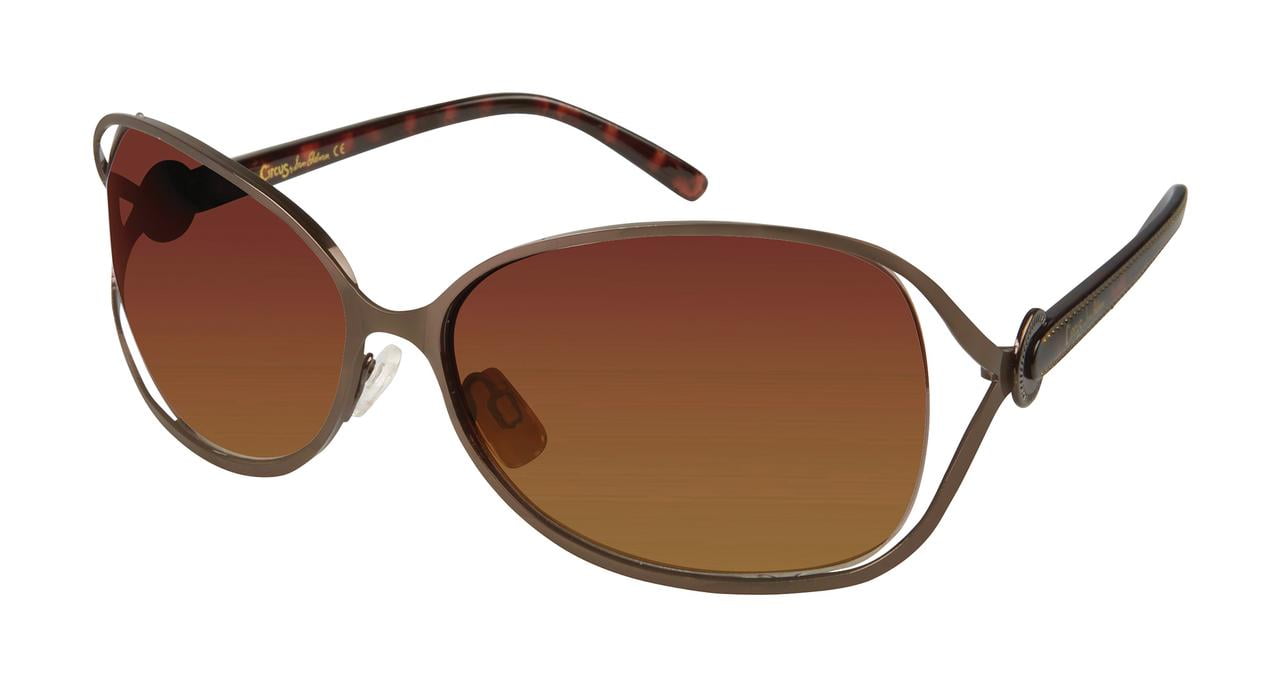 Circus NY by Sam Edelman Women's CC183 Metal UV400 Protective Rectangular Fashion Sunglasses, 62mm
