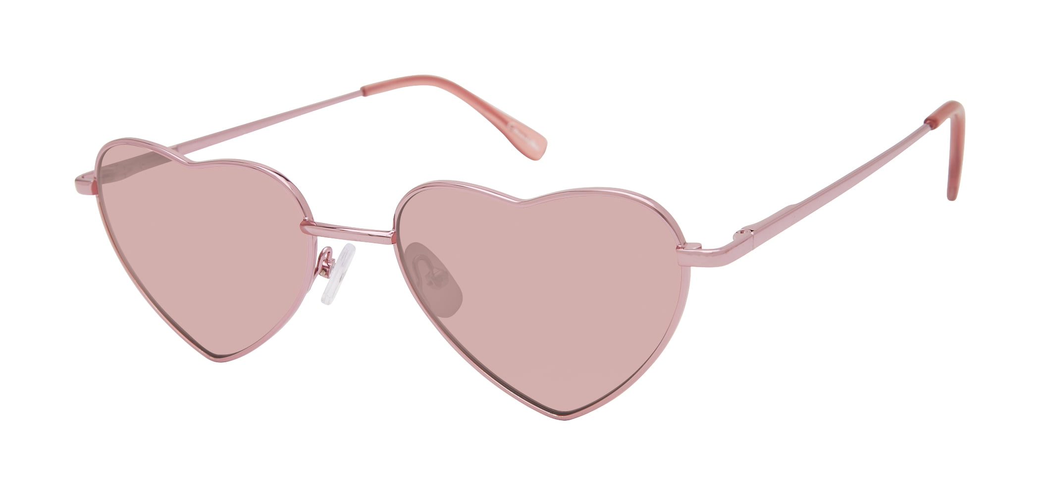 Circus NY by Sam Edelman Women's CC529 Metal UV400 Protective Heart Fashion Sunglasses, 55mm