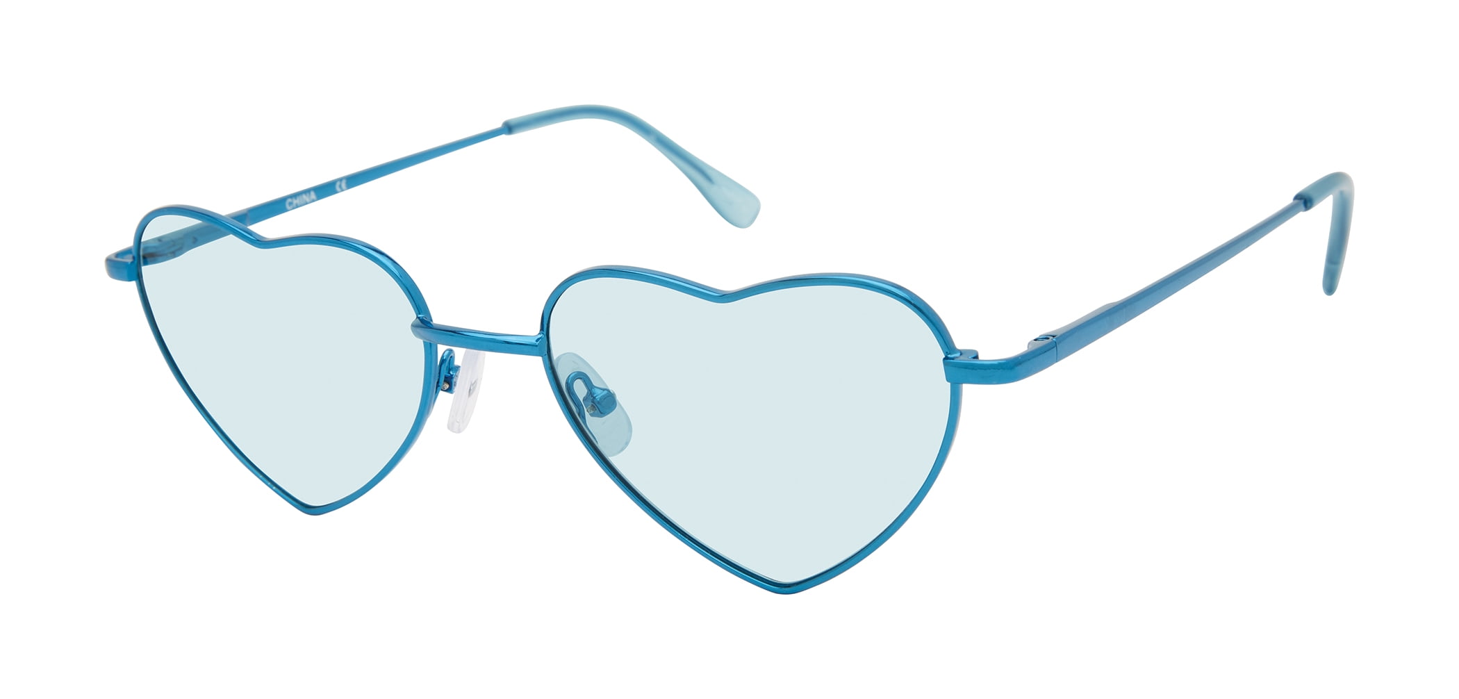 Circus NY by Sam Edelman Women's CC529 Metal UV400 Protective Heart Fashion Sunglasses, 55mm