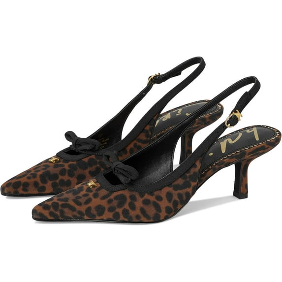 Circus NY by Sam Edelman Women's Cassidy Pointed Toe Slingback Pump Black Multi Leopard 8M