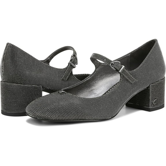 Circus NY by Sam Edelman Women's Eloisa Block Heel Mary Jane Pump Black Metallic Multi 8M