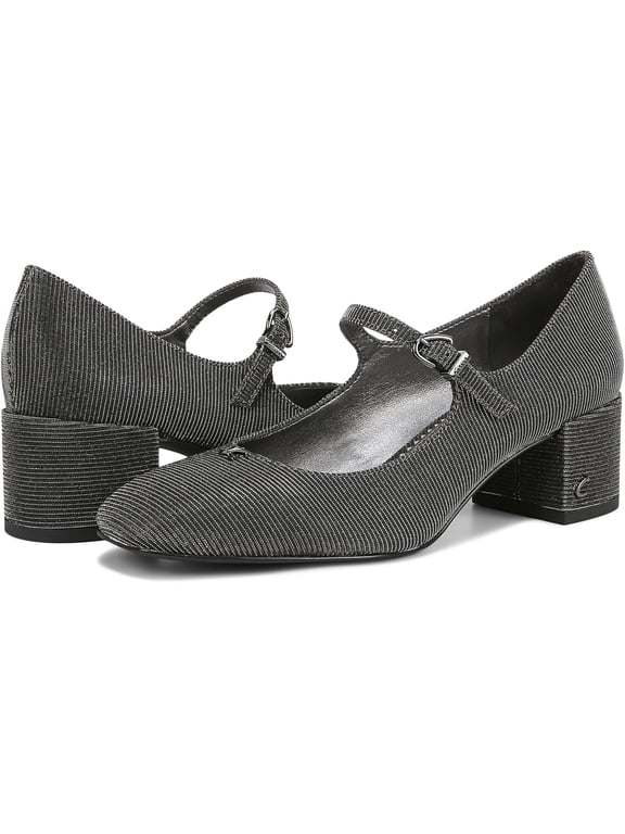 Women's Eloisa Block Heel Mary Jane Pump Black Metallic Multi 9.5M