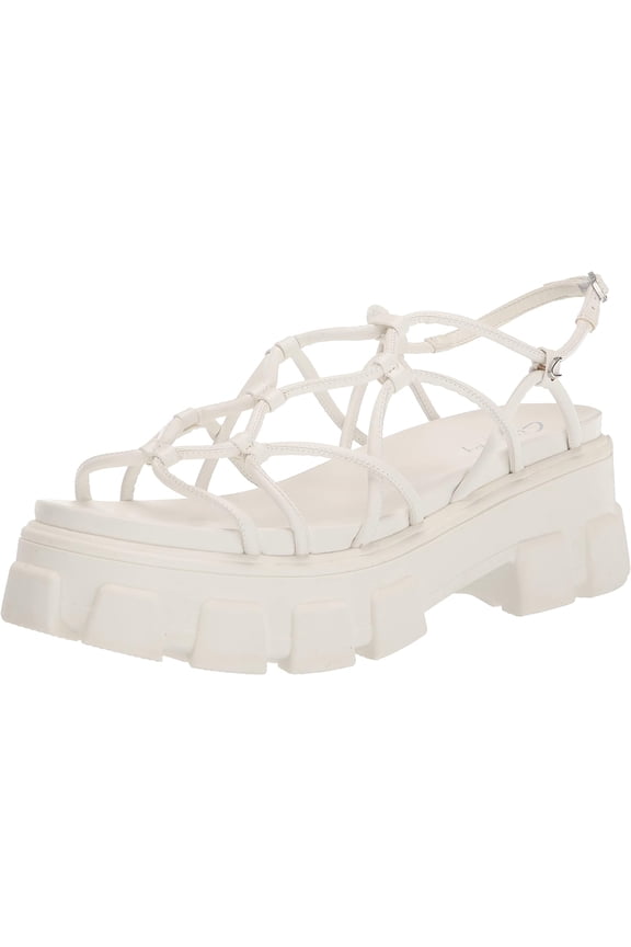 by Sam Edelman Women's Greyson Platform Sandal Bright White 7.5M