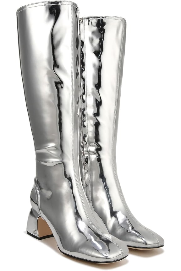 Women's Olympia Knee High Boot Soft Silver 6.5M