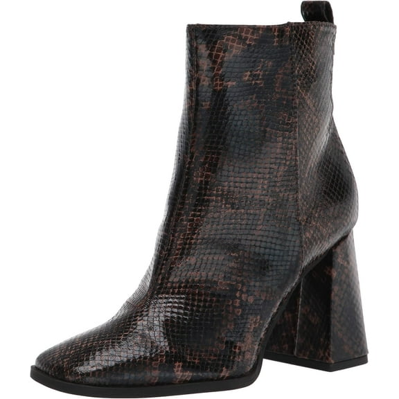 Circus NY by Sam Edelman Women's Pascha Ankle Boot Coffee Snakeskin-Embossed 5.5M