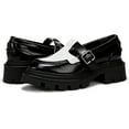 thumbnail image 1 of Circus NY by Sam Edelman Women's Payson Lug Sole Mary Jane Loafer Black/Bright White 6.5M, 1 of 5