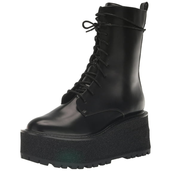 Circus NY by Sam Edelman Women's Slater Combat Boot, Black Box, 10