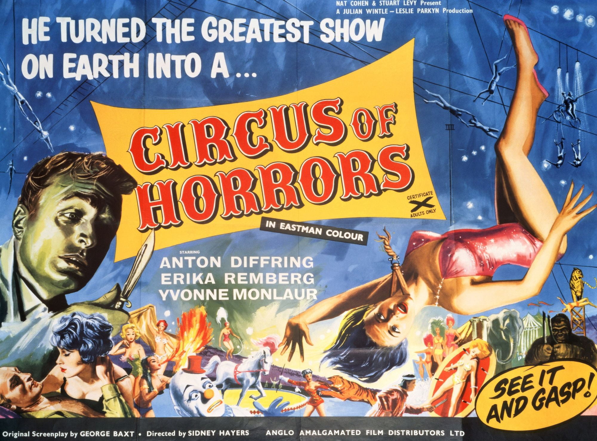 Circus Of Horrors Canvas Art - (28 x 22)