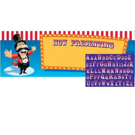 Circus Party Giant Party Banner with Stickers