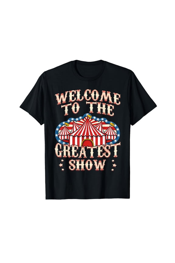 Circus Party Gift Clown Lion Fire Ring Acrobat Funny T-Shirt