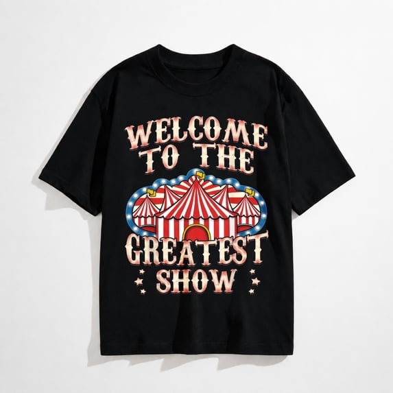 Circus Party Gift Clown Lion Fire Ring Acrobat Funny T-Shirt