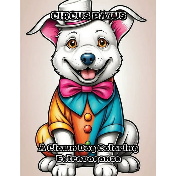 Circus Paws: A Clown Dog Coloring Extravaganza, (Paperback)