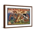 thumbnail image 1 of Art.com Circus Poster, 1920S Giclee Print, Brown Frame Wall Art, 29" x 21", 1 of 5