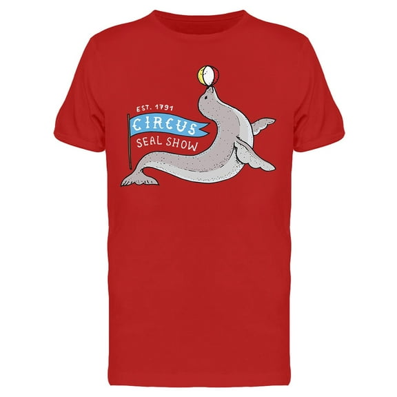 Circus Seal Show T-Shirt Men -Image by Shutterstock, Male Small