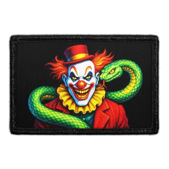 Circus Serpent - Scary Clown - Removable Patch