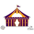 thumbnail image 1 of Circus Tent - 3" Vinyl Sticker - For Car Laptop I-Pad Phone Helmet Hard Hat - Waterproof Decal, 1 of 1