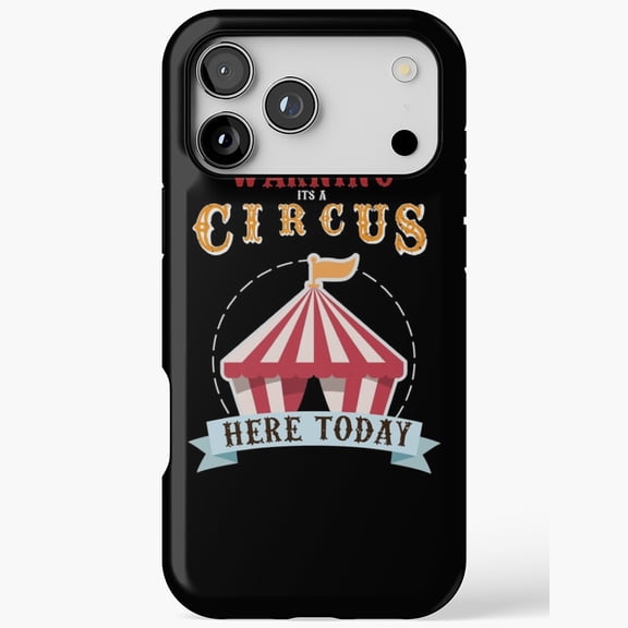 Circus Tent Birthday Party Graphic Compatible Phone Case for iPhone 11 12 13 14 15 16 17 Pro Max
