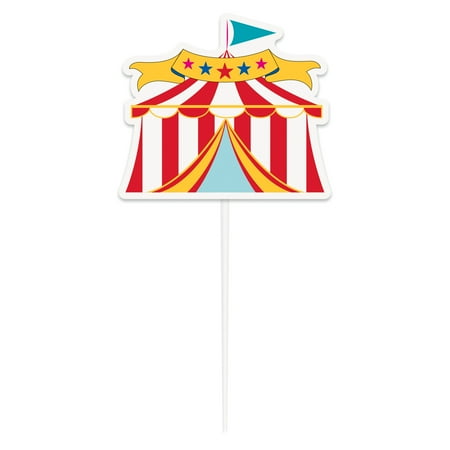 Circus Tent Cake Topper, 8.75 in, 1ct