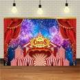 thumbnail image 1 of Circus Theme Party Backdrop Circus Carnival Lights Party Decorations Stars Birthday Party Photography Background Photo Booth Props (C), 1 of 1