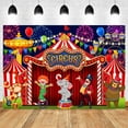 thumbnail image 1 of Circus Theme Party Backdrop r Newborn Baby Birthday Circus Carnival Clown Play Show Childr Portrait Photography Background, 1 of 5