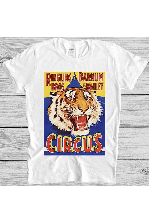 Circus Tiger Growl Circus Animal Movie Meme Music Funny Gift Tee T Shirt M940