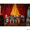 thumbnail image 1 of Circus Tt With Striped Canopy Popcorn Photography Backdrops Balloons Birthday Party r Animal Photo Studio Background SD-09, 1 of 5