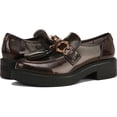 thumbnail image 1 of Circus by Sam Edelman Nichola Chestnut Round Toe Patent Slip on Tassel Loafers (CHESTNUT, 9.5), 1 of 4
