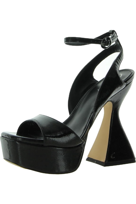 by Sam Edelman Women's Alisa Heeled Sandals Black Patent 7M