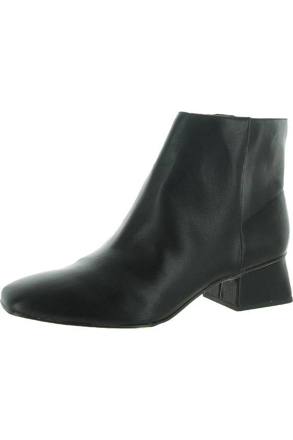 Circus by Sam Edelman Womens Daysi Faux Leather Block Heel Ankle Boots