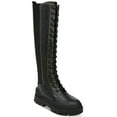 thumbnail image 1 of Circus by Sam Edelman Womens Ina Faux Leather Lug Sole Combat & Lace-up Boots, 1 of 3