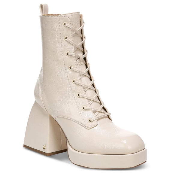 Circus by Sam Edelman Womens Karter Faux Leather Lace-Up Ankle Boots