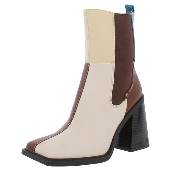 Circus by Sam Edelman Womens Lauren Faux Leather Square Toe Chelsea Boots