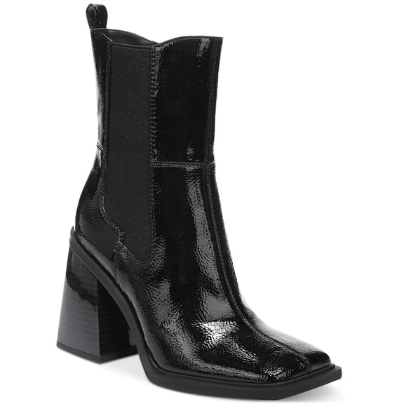 Circus by Sam Edelman Womens Lauren Patent Square Toe Chelsea Boots