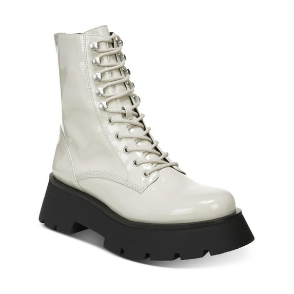 Circus by Sam Edelman Womens Lolita Combat & Lace-up Boots Gray 6.5 Medium (B,M)