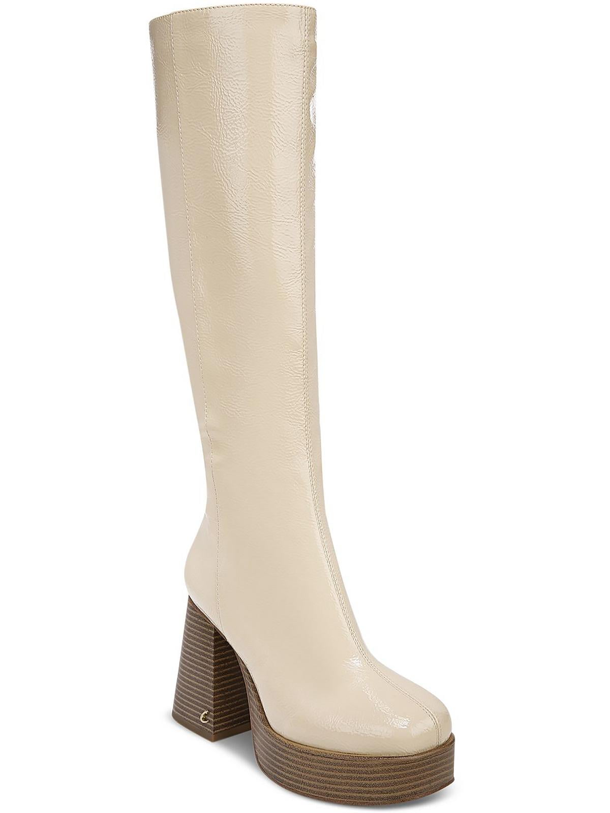 Knee Sam Edelman White Patent Boots Sam Edelman Cosette Women's