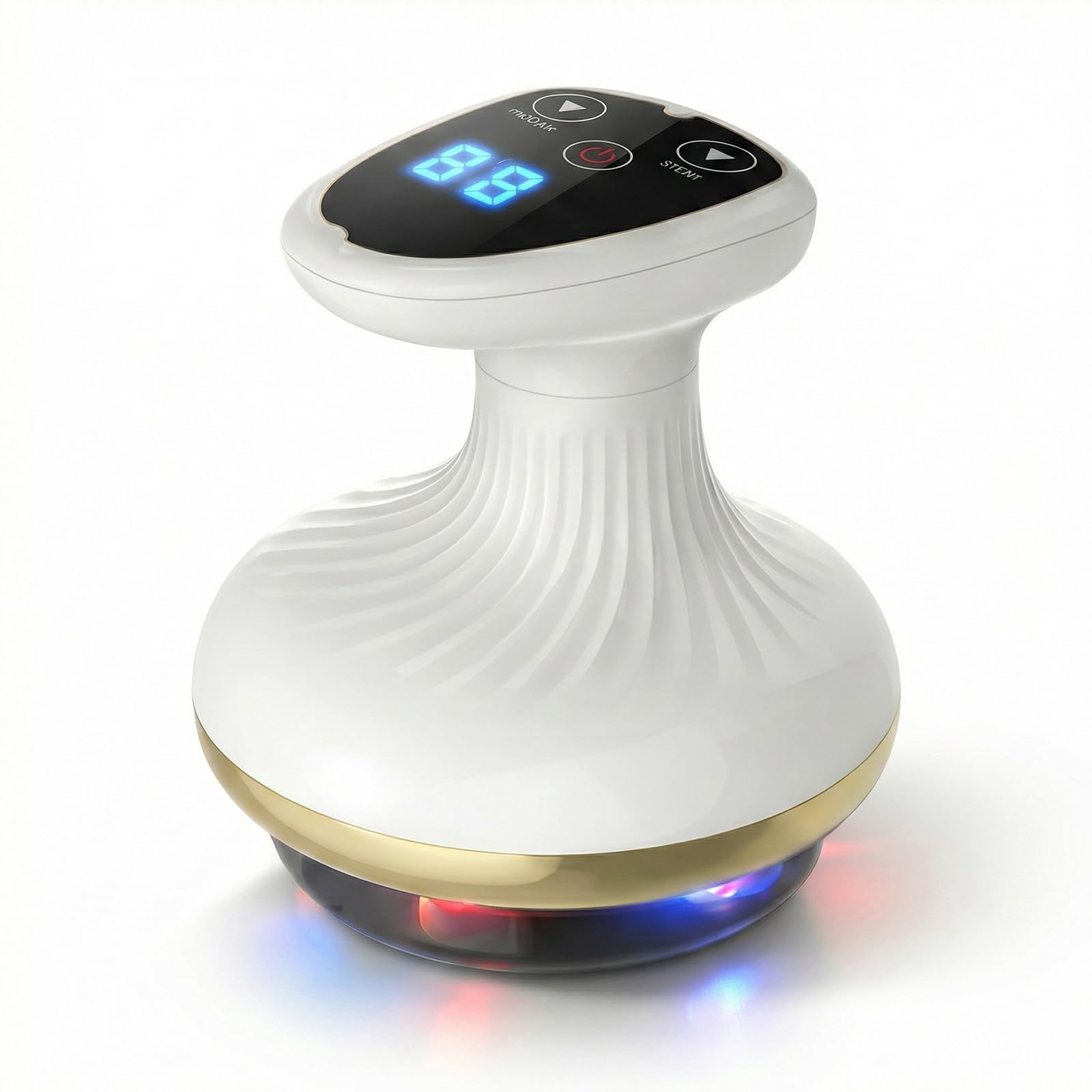 Circuvia Suction Massager, 4-in-1 Body Massager with LED Light & Vibration,  9 Adjustable Intensity Levels, Rechargeable Portable Deep Tissue Massager  for Muscle Relief & Skin Firming