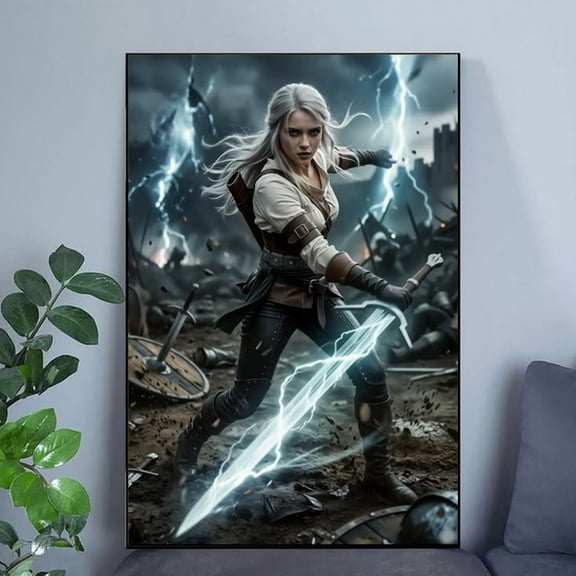 Ciri Poster The Witcher Wall Art Video Game Poster Gamer Poster Size 24''x36'' - Googate