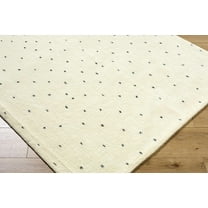 Cirila Bohemian, Transitional Area Rug - Ivory, Charcoal - 2' x 3'