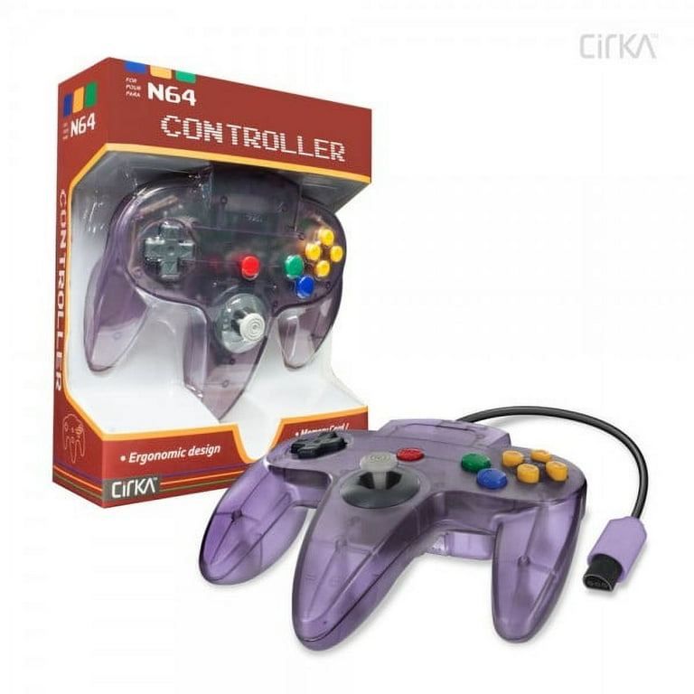 Cirka Wired Controller for Nintendo N64 Atomic Purple Walmart