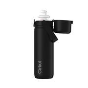 Cirkul  20oz Commuter Bottle, Onyx Black with Flavor Cartridge Included LifeSip Fruit Punch
