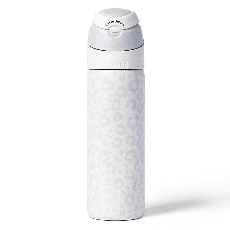 警邏ロボ デカルコップ SIR Cirkul 26oz StrawSip Flip Bottle Luxe Leopard Stainless Steel