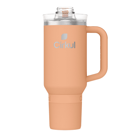 Cirkul All-Day StrawSip Tumbler, Apricot, 40 oz