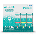 thumbnail image 1 of Cirkul Accel Flavor Cartridge Variety Pack, 6-Pack (2 Grapefruit, 2 Lemon Lime, 2 White Peach), 1 of 12