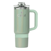 Cirkul FITPH StrawSip 30 oz Stainless Steel Tumbler with Straw, Sage Shimmer
