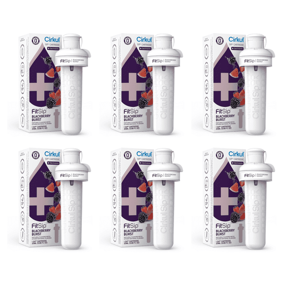 Cirkul FitSip Blackberry Burst Flavor Cartridge Drink Mix (Pack of 6)