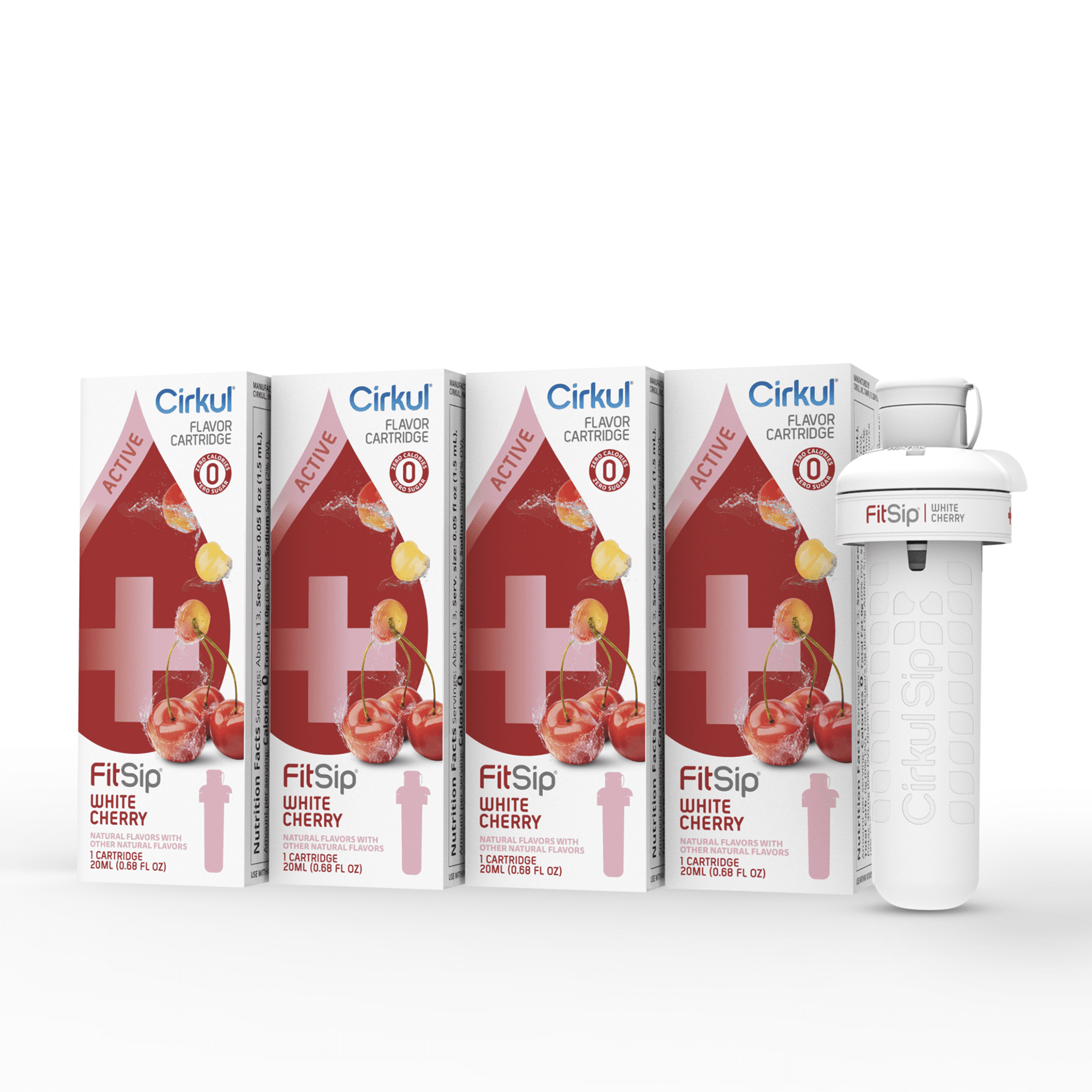 Cirkul FitSip White Cherry Flavor Cartridge 4Pack