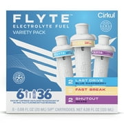Cirkul Flyte Flavor Cartridge Variety Pack, 6-Pack 2 Last Drive, 2 Fast Break, 2 Shutout